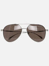 Eyewear Engraved Logo Pilot Frame Sunglasses Grey - ALEXANDER MCQUEEN - BALAAN 2