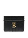 Quilted Leather Lola Card Case Black Light Gold - BURBERRY - BALAAN 2