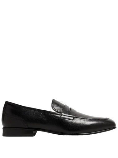 Bally Saix Black Leather Penny Loafers, Brand Size 8 ( US Size 9 ) - BALLY - BALAAN 1