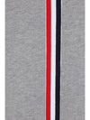 Men's Center Back Stripe Logo Patch Hoodie Grey - THOM BROWNE - BALAAN 4