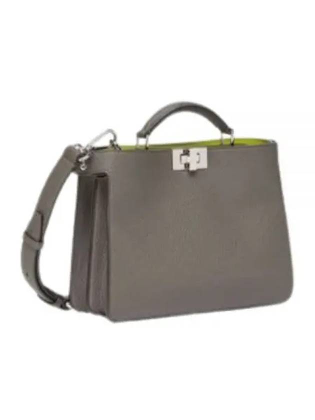 I See U Selleria Leather Strap Mini Tote Bag Grey - FENDI - BALAAN 2