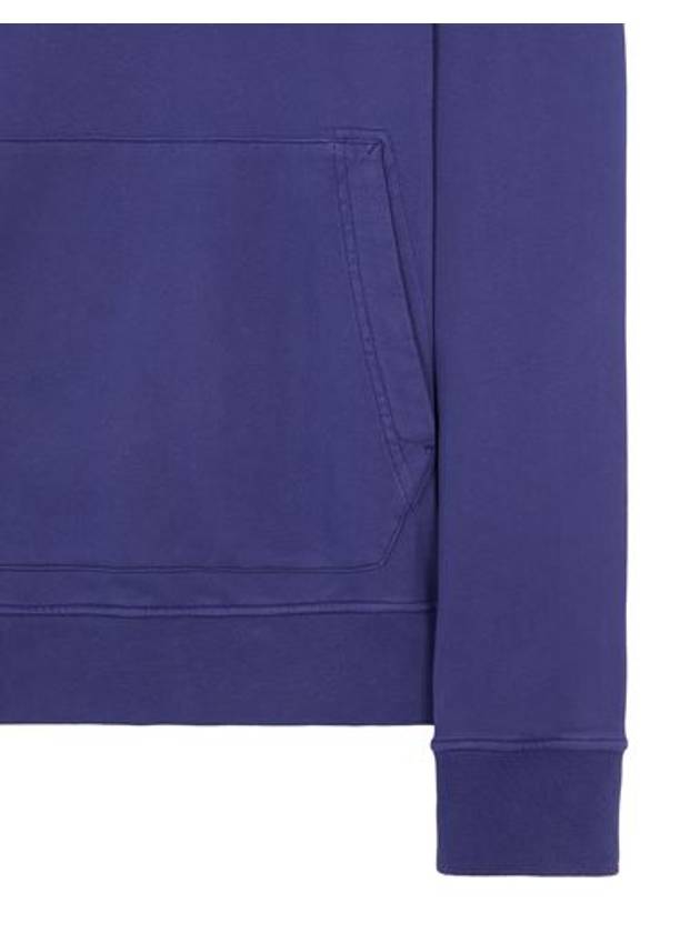 Men's Cotton Hooded Sweatshirt Royal Blue 64151 - STONE ISLAND - BALAAN 4