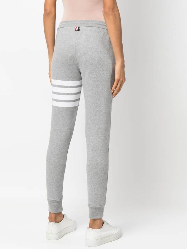 Women's Engineer 4 Bar Cotton Loopback Knit Track Pants Grey - THOM BROWNE - BALAAN 6