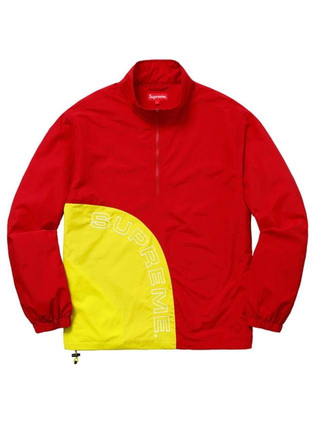 corner arc half zip pullover red CORNER ARC HALF ZIP PULLOVER - SUPREME - BALAAN 1