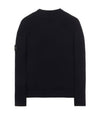 Wappen Patch Crew Neck Ribbed Wool Knit Top Charcoal - STONE ISLAND - BALAAN 3