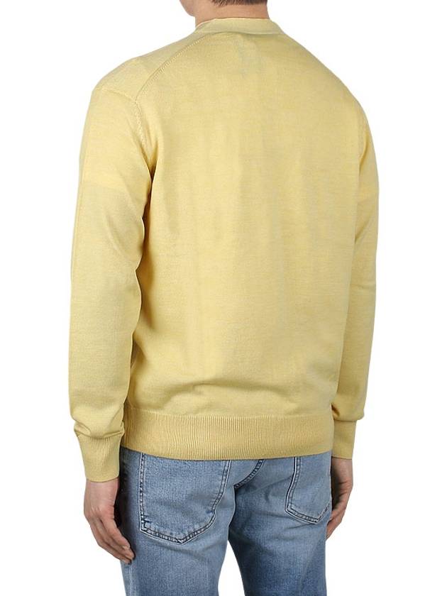 Fox Head Patch Classic Cardigan Soft Yellow - MAISON KITSUNE - BALAAN 6