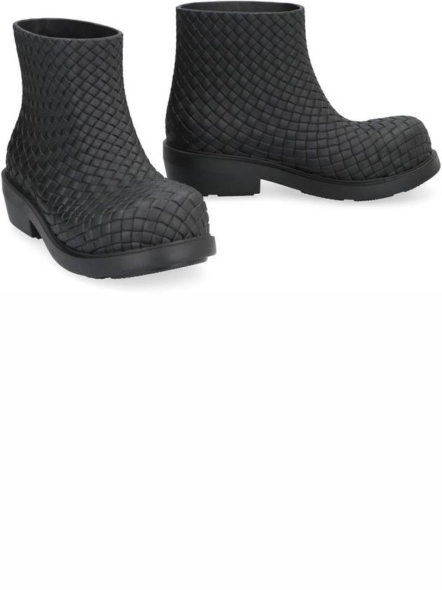 Fireman Rubber Rain Boots Black - BOTTEGA VENETA - BALAAN 4