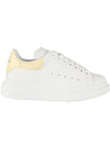 Women's Oversole Crocodile Low Top Sneakers White Calico - ALEXANDER MCQUEEN - BALAAN 2