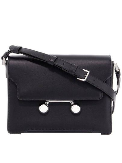 Trunkaroo Leather Medium Shoulder Bag Black - MARNI - BALAAN 2