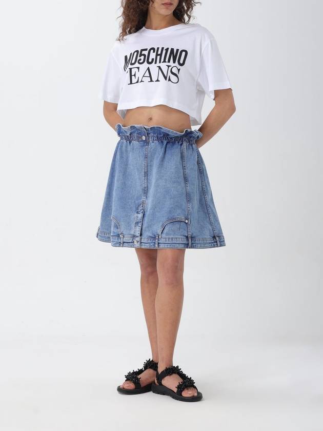 T-shirt cropped Moschino Jeans in jersey di cotone - MOSCHINO - BALAAN 2