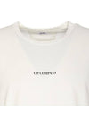 24/1 Jersey Garment Dyed Logo Short Sleeve T-Shirt White - CP COMPANY - BALAAN 5