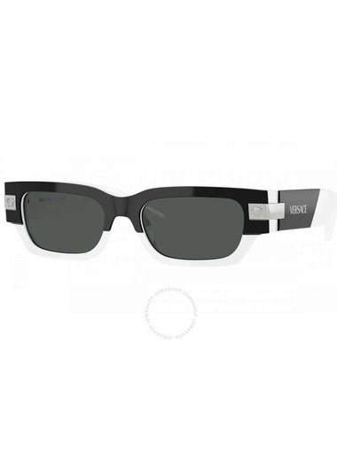 Versace Dark Grey Rectangular Men's Sunglasses VE4465 545987 53 - VERSACE - BALAAN 1