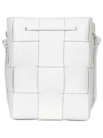 Intrecciato Cassette Small Bucket Bag White - BOTTEGA VENETA - BALAAN 2