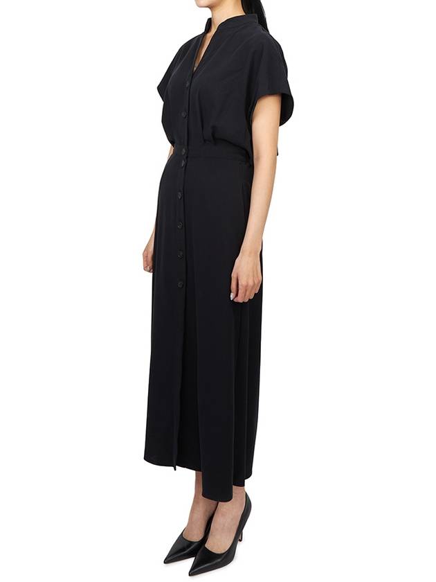 Women's Short Sleeve Long Dress Black - VANESSA BRUNO - BALAAN 3