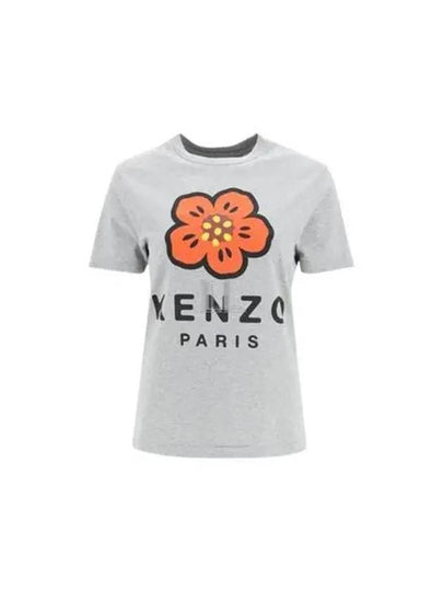 Boke Flower Short Sleeve T-Shirt Grey - KENZO - BALAAN 2