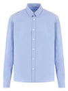 De Coeur Embroidery Cotton Long Sleeve Shirt Blue - AMI - BALAAN 2