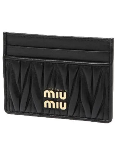 Materasse Nappa leather card holder - MIU MIU - BALAAN 1