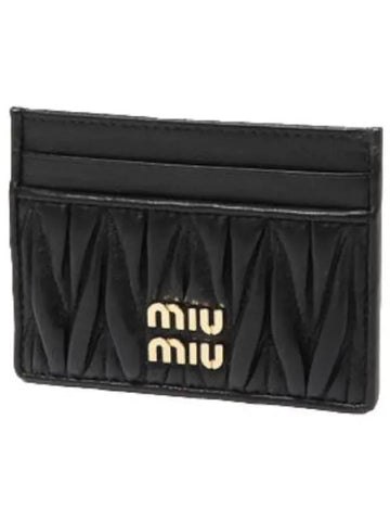 Materasse nappa leather card wallet women s holder - MIU MIU - BALAAN 1