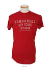 Boy Scout Printing Short Sleeve T-Shirt Red - DSQUARED2 - BALAAN 3