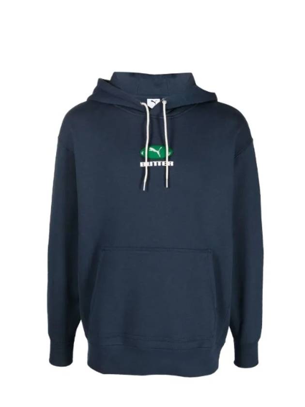 Logo Print Hoodie Navy - PUMA - BALAAN 1