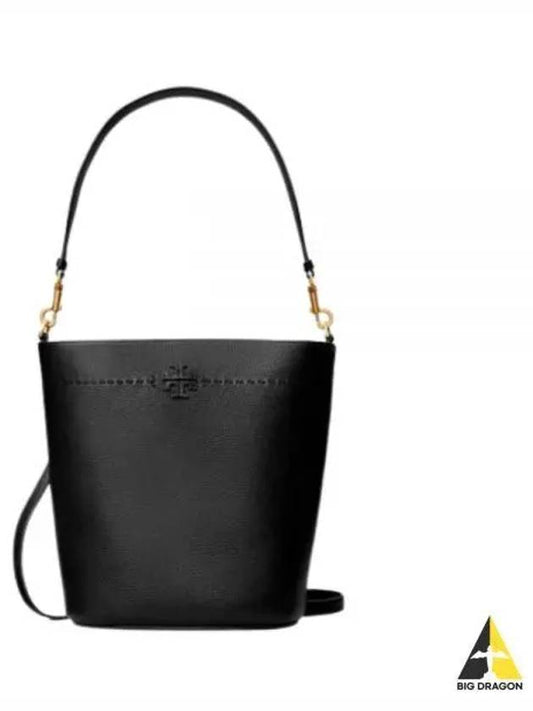 McGraw Logo Bucket Bag Black - TORY BURCH - BALAAN 2