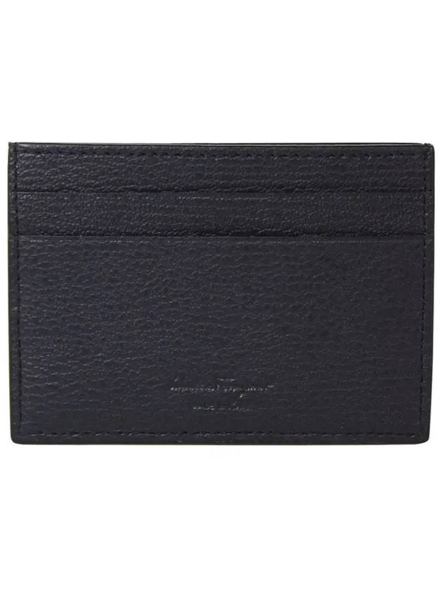 Man's Leather Card Wallet Blue - SALVATORE FERRAGAMO - BALAAN 3