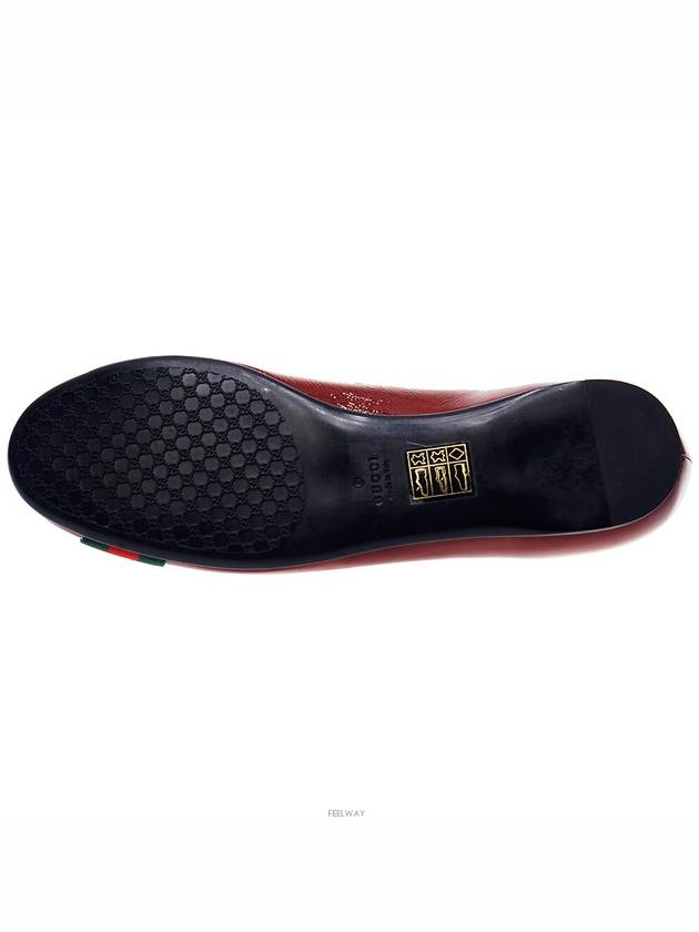 253315 AB8H0 Red Flat Shoes - GUCCI - BALAAN 5