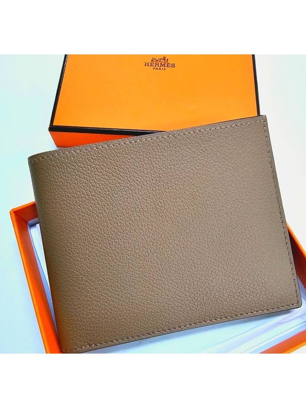 Citizen Twill Compact Card Wallet Brown - HERMES - BALAAN 4