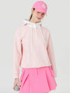 Windproof hooded half zip-up t-shirt PINK - MONBIRDIE GOLF - BALAAN 5