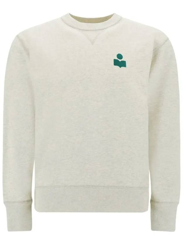 Mike Logo Cotton Sweatshirt Ecru - ISABEL MARANT - BALAAN 3