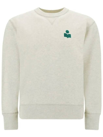 Mike Logo Cotton Sweatshirt Ecru - ISABEL MARANT - BALAAN 1