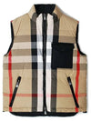 Reversible Check Nylon Padding Vest Archive Beige - BURBERRY - BALAAN 3