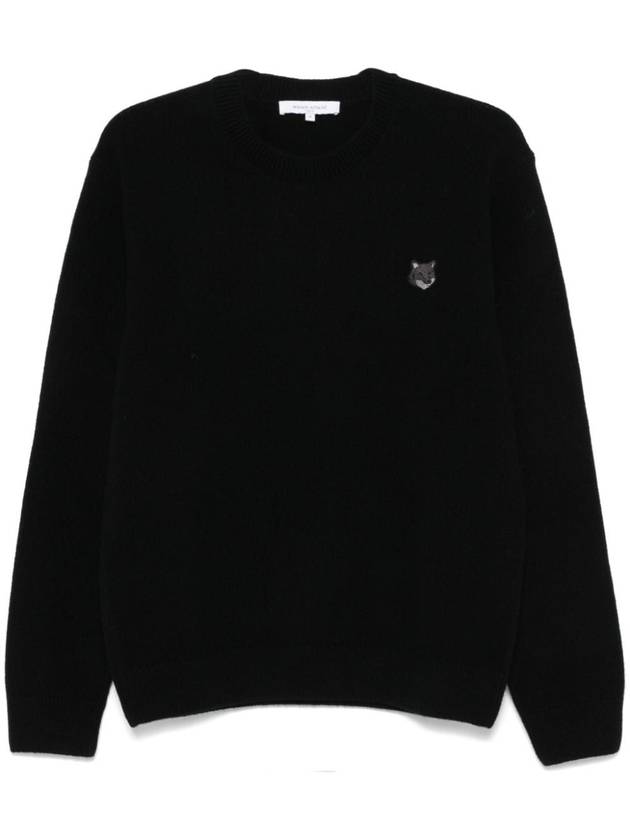 Fox Head Knit Top Black - MAISON KITSUNE - BALAAN 2