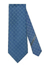 GG Pattern Silk Tie Blue - GUCCI - BALAAN 2