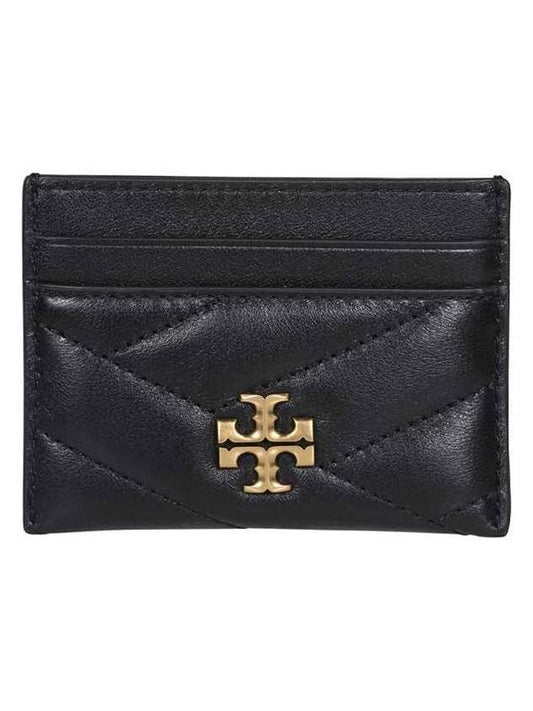 Kira Chevron Logo Card Wallet Black - TORY BURCH - BALAAN 1