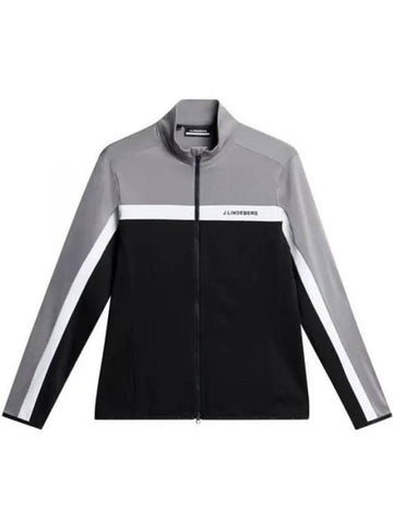 Jarvis Mid Layer Zip-Up Jacket Black - J.LINDEBERG - BALAAN 1