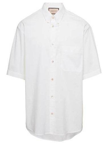 Men's Twinsburg Runway Ripstop Short Sleeve T-Shirt White - GUCCI - BALAAN 1