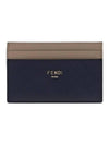 FF Motif Shadow Card Wallet Blue - FENDI - BALAAN 1