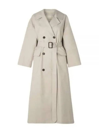 Atrench Water Repellent Trench Coat Ecru - MAX MARA - BALAAN 2