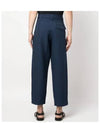 Renato Linen Cotton Straight Pants Navy - A.P.C. - BALAAN 5