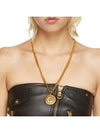 Crystal Tribute Medusa Charm Pendant GoldTone Chain Necklace - VERSACE - BALAAN 3