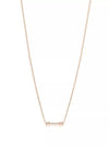 Fleur De Lis Key Bar Pendant Necklace Rose Gold - TIFFANY & CO. - BALAAN 1