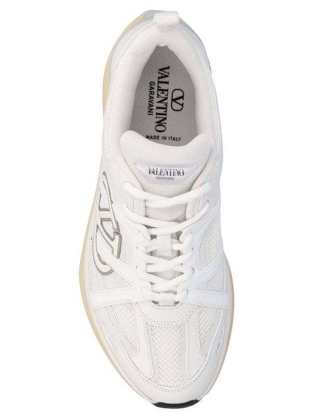 V Logo Low Top Sneakers White - VALENTINO - BALAAN 5