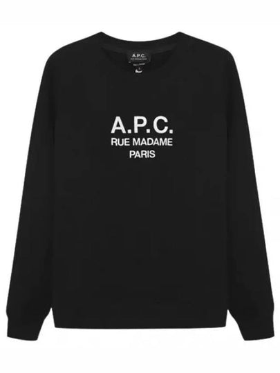 Women's Tina Logo Sweat Sweatshirt Black - A.P.C. - BALAAN 2