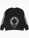 Sweatshirt Horseshoe Logo Black Large L - CHROME HEARTS - BALAAN 1