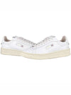 Dallas White Tab Leather Low Top Sneakers White - AUTRY - BALAAN 3