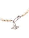 Lucless Pearl Necklace Silver VOSCJW0002 09 - VIVIENNE WESTWOOD - BALAAN 3