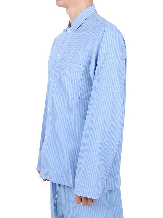 poplin long-sleeved shirt pinstripe - TEKLA - 4