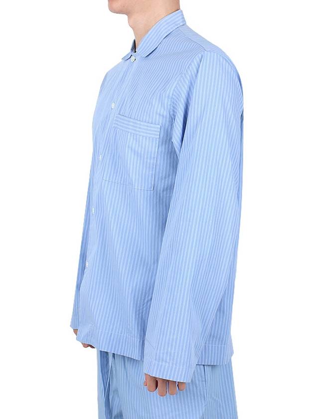 Poplin Striped Pajamas Long Sleeve Shirt SWT PS - TEKLA - BALAAN 3