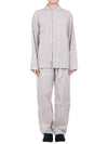 Poplin Pajamas Long Sleeve Shirt Hopper Stripe - TEKLA - 10